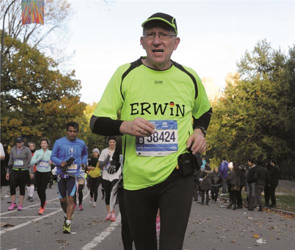 Erwin Rüddel beim New York Marathon